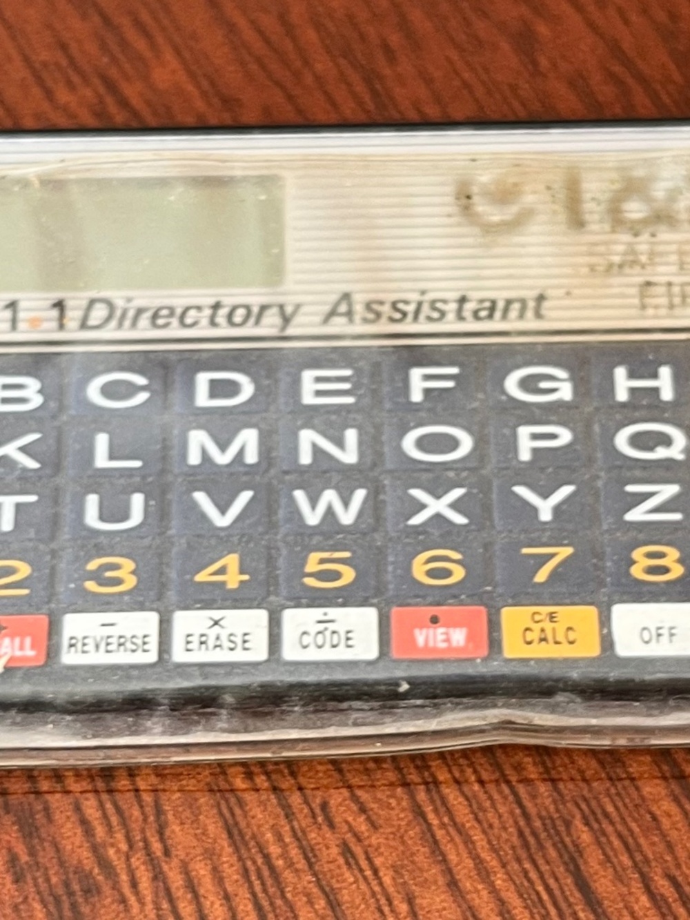 Vintage 4-1-1 Directory Assistant Electronic Organizer w/ Manual